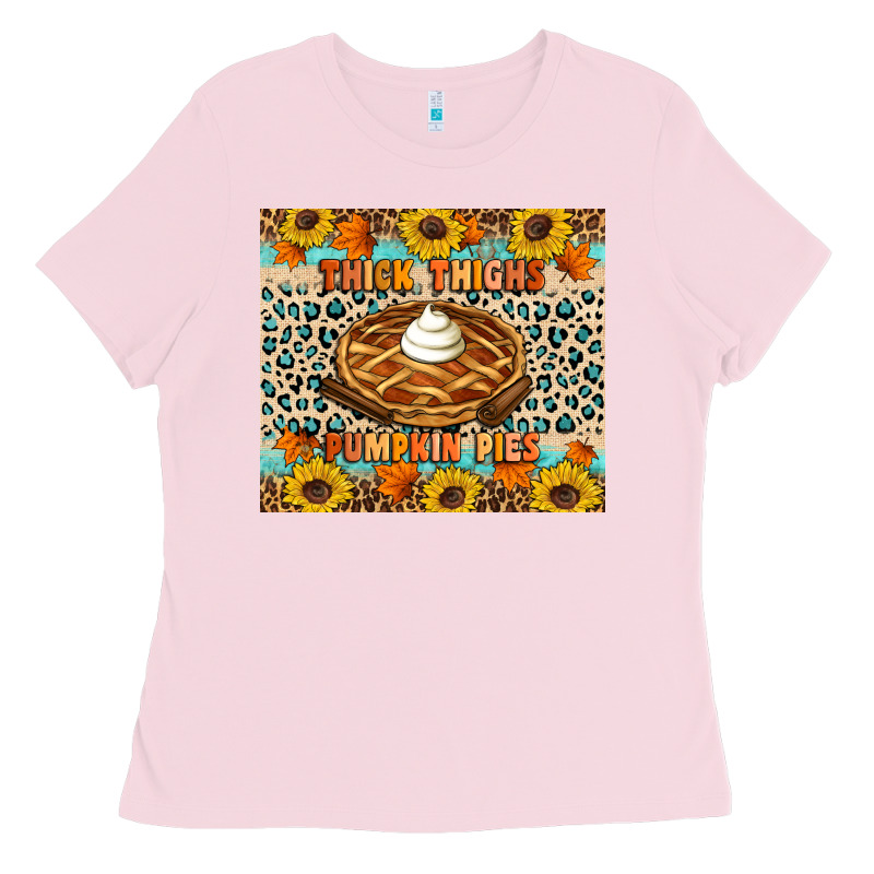 Thick Thighs Pumpkin Pies Ladies Tee by Artiststas | Teevron