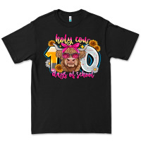 Black Holy Cow 100 Days Of School Premium Tee - CowhideDigitalArt