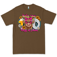 Cacao Holy Cow 100 Days Of School Premium Tee - CowhideDigitalArt