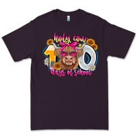 Plum Holy Cow 100 Days Of School Premium Tee - CowhideDigitalArt