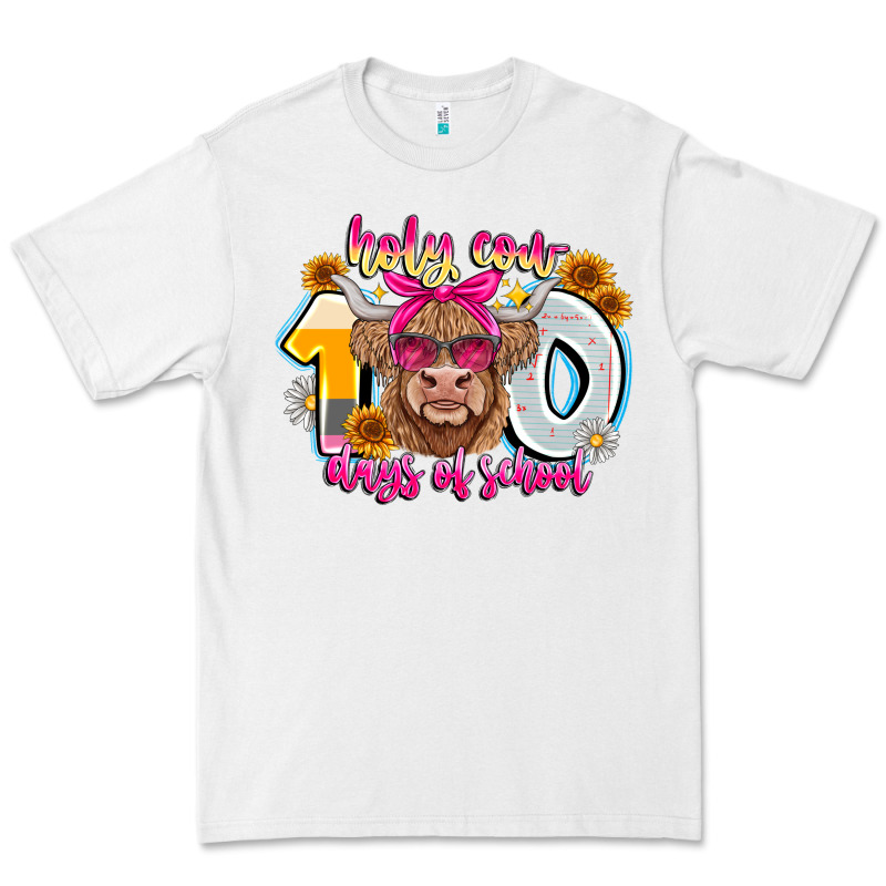 Holy Cow 100 Days Of School Premium Tee by CowhideDigitalArt | Teevron
