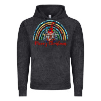 Vintage Black merry christmas gnomes   rainbow Vintage Hoodie - BarkalooDesign