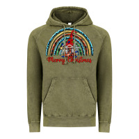 Vintage Olive merry christmas gnomes   rainbow Vintage Hoodie - BarkalooDesign