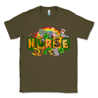 Army Green nurse st patricks Classic Tee - FaDigitalArtStudio
