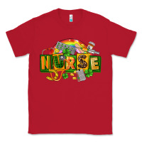 Red nurse st patricks Classic Tee - FaDigitalArtStudio