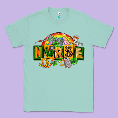 Nurse St Patricks Classic Tee Designed By Fadigitalartstudio