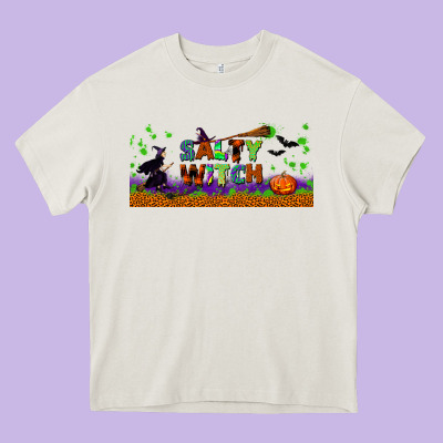 Salty Witch Libbey Glass Heavy Core Tee Designed By Bundleandbundleshop