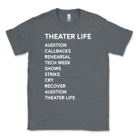 Charcoal Heather theater life funny Classic Tee - DesigneFamous