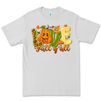 Dove Grey Love Fall Y'all Premium Tee - CowhideDigitalArt