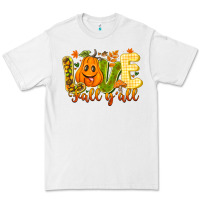 White Love Fall Y'all Premium Tee - CowhideDigitalArt