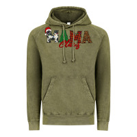 Vintage Olive mama claus Vintage Hoodie - BarkalooDesign
