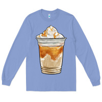 Colony Blue iced caramel frappuccino coffee Long Sleeve Tee - BarkalooDesign