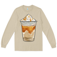Mushroom iced caramel frappuccino coffee Long Sleeve Tee - BarkalooDesign