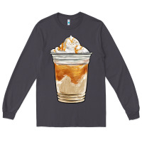 Smoke iced caramel frappuccino coffee Long Sleeve Tee - BarkalooDesign