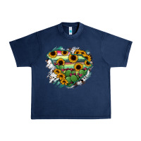 Navy South Carolina State Map Urban Heavy Tee - RanaPortraitStore