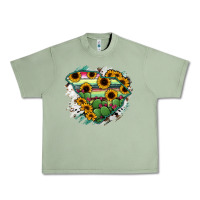 Oil Green South Carolina State Map Urban Heavy Tee - RanaPortraitStore