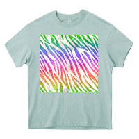 Arona watercolor rainbow zebra seamless pattern Heavy Core Tee - BundleAndBundleShop