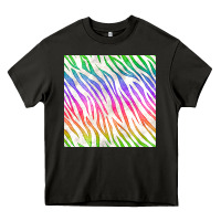 Asphalt watercolor rainbow zebra seamless pattern Heavy Core Tee - BundleAndBundleShop