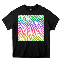 Black watercolor rainbow zebra seamless pattern Heavy Core Tee - BundleAndBundleShop
