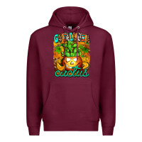 Burgundy go fall on a cactus Premium Hoodie - AdoDesignShop