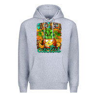 Heather Grey go fall on a cactus Premium Hoodie - AdoDesignShop
