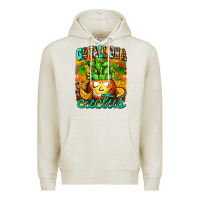 Oatmeal Heather go fall on a cactus Premium Hoodie - AdoDesignShop