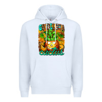 White go fall on a cactus Premium Hoodie - AdoDesignShop