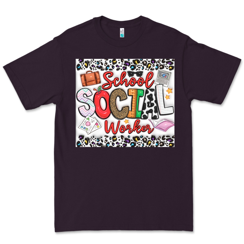 School Social Worker Premium Tee by CowhideDigitalArt | Teevron