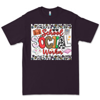 Plum School Social Worker Premium Tee - CowhideDigitalArt