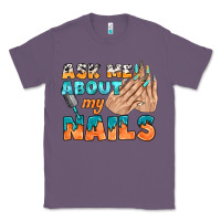 Lavender ask me about my nails bbs Classic Tee - BundleAndBundleShop