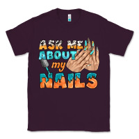 Plum ask me about my nails bbs Classic Tee - BundleAndBundleShop