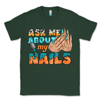 Sports Green ask me about my nails bbs Classic Tee - BundleAndBundleShop