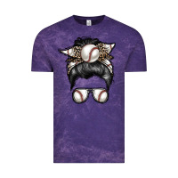Cloud Purple baseball mom Vintage Tee - RacoonDesign
