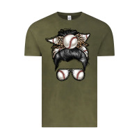 Vintage Olive baseball mom Vintage Tee - RacoonDesign