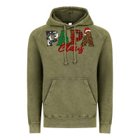 Vintage Olive papa claus Vintage Hoodie - BarkalooDesign