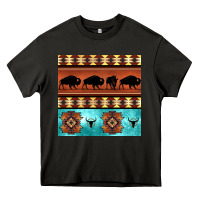 Asphalt native american aztec seamless pattern 2 Heavy Core Tee - BundleAndBundleShop