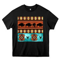 Black native american aztec seamless pattern 2 Heavy Core Tee - BundleAndBundleShop