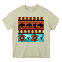 Mossy native american aztec seamless pattern 2 Heavy Core Tee - BundleAndBundleShop