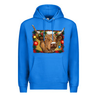 True Royal highland cow christmas Premium Hoodie - RanaPortraitStore