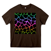 Chocolate Brown giraffe glitter seamless pattern Heavy Core Tee - BundleAndBundleShop