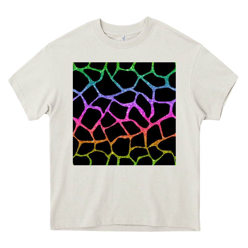 Giraffe Glitter Seamless Pattern Heavy Core Tee by BundleAndBundleShop | Teevron