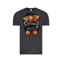 Vintage Black basketball mom Vintage Tee - RacoonDesign