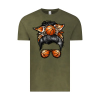 Vintage Olive basketball mom Vintage Tee - RacoonDesign