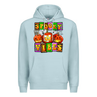 Blue Mist spooky vibes Premium Hoodie - AdoDesignShop