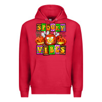 Cardinal spooky vibes Premium Hoodie - AdoDesignShop