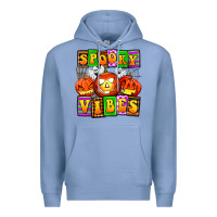 Colony Blue spooky vibes Premium Hoodie - AdoDesignShop