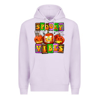 Lilac spooky vibes Premium Hoodie - AdoDesignShop