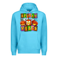 Ocean Blue spooky vibes Premium Hoodie - AdoDesignShop