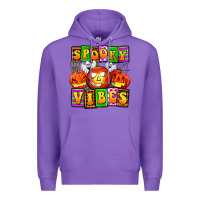 Purple spooky vibes Premium Hoodie - AdoDesignShop