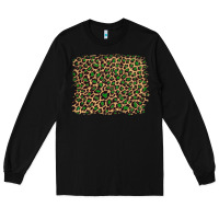 Black leopard with green glitter Long Sleeve Tee - Artiststas